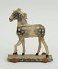 PAINTED WOOD PULL TOY, 'THE COLT'