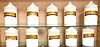 Set of 10 French Spice/Apothecary Jars