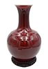 Chinese Porcelain Oxblood Red Glazed Vase