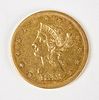 1846-O Ten Dollar Gold Liberty Coin, VF, Raw