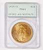 1925-S Liberty Twenty Dollar Gold Coin, Slab MS60