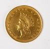 1855-O One Dollar Gold Liberty Coin, VF, Raw