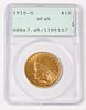 1910-S Indian Head Ten Dollar Gold Coin, Slabbed