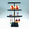 6 Pairs of Assorted Vibrant Dangling Costume Earrings