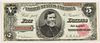 Five Dollar Treasury Note 1890 Uncirculated
