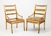 POTTIER & STYMUS (ATTRIBUTION), AESTHETIC MOVEMENT PAIR OF PARLOR CHAIRS