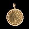 UNITED STATES 1876-S LIBERTY HEAD $20 GOLD COIN