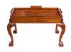 * A Chippendale Style Mahogany Low Table Height 21 1/4 x width 32 x depth 22 inches.