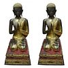 Pair of Life Size Thai Bronze Sculptures