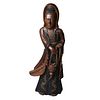 Large Chinese Carved Guanyin Figure