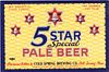 1937 5 Star Special Pale Beer 12oz CS76-01 Cold Spring Minnesota