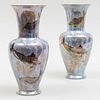 Two Royal Winton Luster Porcelain Vases