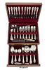 WALLACE "ROSE POINT" STERLING SILVER 115-PIECE FLATWARE SERVICE