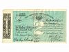 1926 The Imperial Bank Of Persia Second Of Exchange Bank Note Check