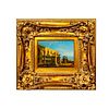 Reyne Signed Oil Painting on Board, Piazza San Marco