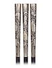 42. Silver Dress Badine Cane -Ca. 1900 -Long, straight and tapering silver handle beautifully hand chased and engraved in a f