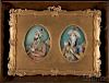 Pair of Miniature Portraits of Shah Jahan and Mumtaz Mahal 王室肖像畫 沙賈汗國王與慕塔芝・瑪哈皇后