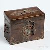 Copper Sheet Box with Hinged Cover 銅胎儲物盒