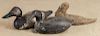 Two carved and painted duck decoys, early 20th c., to include a coot, 12 1/2'' l.