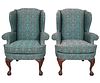 PAIR OF QUEEN ANNE STYLE CHAIRS