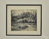 Frederick W. Harer, two etchings, one of a winter landscape, signed lower right, numbered 14/200
