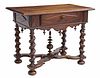 FRENCH LOUIS XIII STYLE WALNUT WRITING/ WORK TABLE