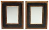 (2) PORTUGUESE STYLE FAUX BAMBOO FRAMED MIRRORS