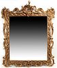MONUMENTAL BAROQUE STYLE GILTWOOD MIRROR, 92.5"H