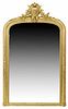 MONUMENTAL FRENCH CHARLES X GILTWOOD MIRROR, 76"H