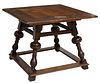 SWISS BLACK FOREST CARVED WALNUT TABLE