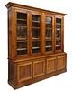 FRENCH LOUIS PHILIPPE FRUITWOOD BOOKCASE, 19TH C.