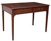 ENGLISH TWO DRAWER LEATHER TOP WRITING DESK