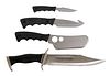 SMITH & WESSON 3PC KNIFE SET & BOWIE KNIFE