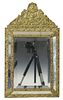 BAROQUE STYLE REPOUSSE GILT METAL FRAMED MIRROR