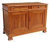 FRENCH LOUIS PHILIPPE PERIOD FRUITWOOD SIDEBOARD