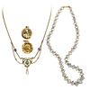 FINE ART NOUVEAU GOLD OR GOLD FILLED JEWELRY