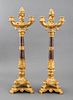 Louis Philippe Ormolu and Marble Candelabra, Pair
