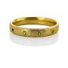 ENGRAVED GOLD AND PERIDOT BRACELET BY RIKER