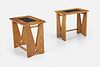 Roger Guillerme + Jacques Chambron (Attrib.), Side Tables (2)