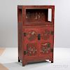Shanxi Decorated Red Lacquer Cabinet 山西紅漆木櫃