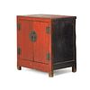 CHINESE RED LACQUERED SIDE CABINET 中式紅漆邊櫃