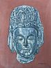 Evelyn Metzger Southeast Asian Buddha Oil on Panel