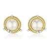 Tiffany &amp; Co. Schlumberger Mabe Pearl and Diamond Earrings