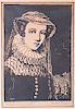 Mabel Pugh "Mary Queen of Scots" Woodblock Print
