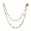 Cultured Pearls, 14k Rose Gold Necklace