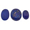 Collection of Three Unmounted Lapis Lazuli Cabochons