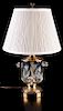 Urn Shaped Glass Table Lamp