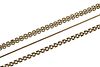 Two 14K Yellow Gold Necklaces & 14K Gold Bracelet