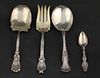 Seven Whiting Sterling Grapefruit "Lily" Spoons