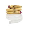 TIFFANY & CO. SCHLUMBERGER 18K RUBY COIL RING